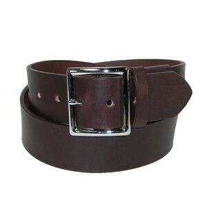 5871 Men's Leather Garrison Belt With Hidden Elastic Stretch, 40